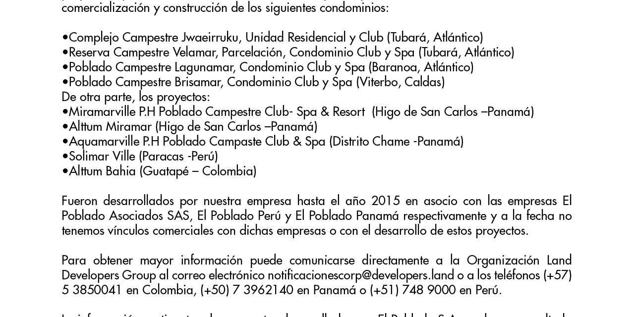 INFORMACIÓN IMPORTANTE